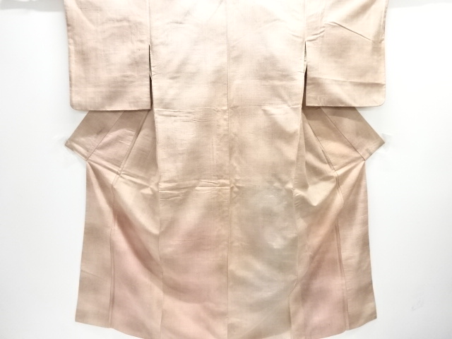 JAPANESE KIMONO / ANTIQUE KIMONO / SILK / TSUMUGI / WOVEN BOKASHI PATTERN